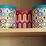 STYLING: Colorful office bookcase